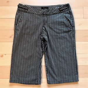 Frenchi Y2K Striped Bermuda Shorts | Size 1 | Retro Pinstripe